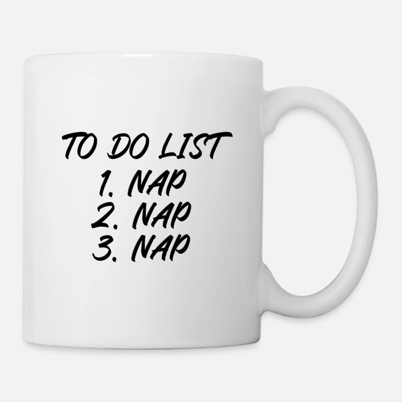 To do list nap - Tasse - Weiß