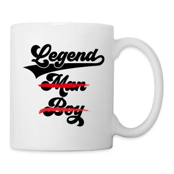 PAPA LÉGENDE DE L’HOMME - Mug blanc - blanc - Droite