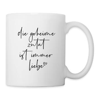Die geheime Zutat ist immer Liebe - Tasse - Weiß - Rechts