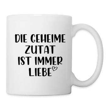 Die geheime Zutat ist immer Liebe - Tasse - Weiß - Rechts