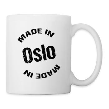 Hergestellt in Oslo - Tasse - Weiß - Rechts