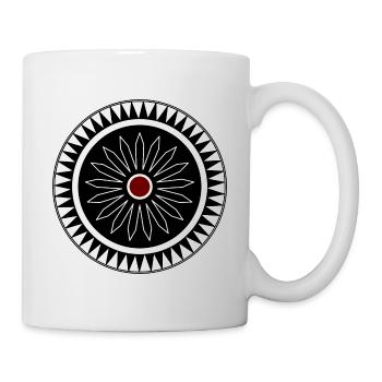 Tatouage de couronne de soleil en polynésien - Mug blanc - blanc - Droite