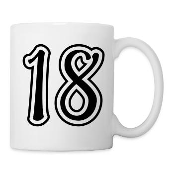 18 Number number - Mug - white - Right