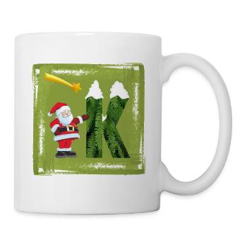 santa claus k - Mug - white - Right