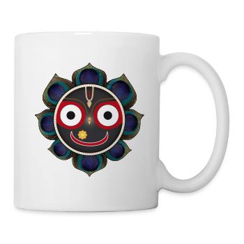 Jagganath schwarz, cutest Krishna - Tasse - Weiß - Rechts