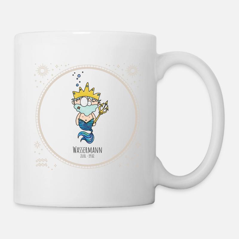 Sternzeichen WASSERMANN - Tasse - Weiß