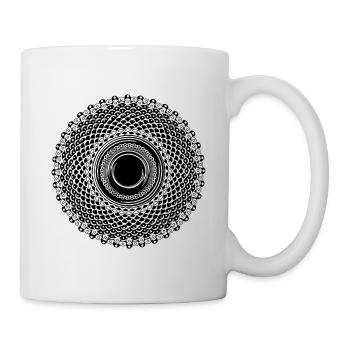 Exotic Yoga Mandala - Geometric Circle Shape - Mug - white - Right