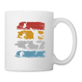 Ski freestyle - Mug blanc - blanc - Droite