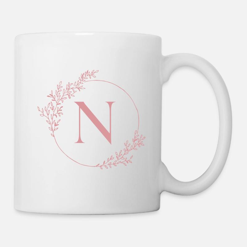 Lettre N - Mug blanc - blanc