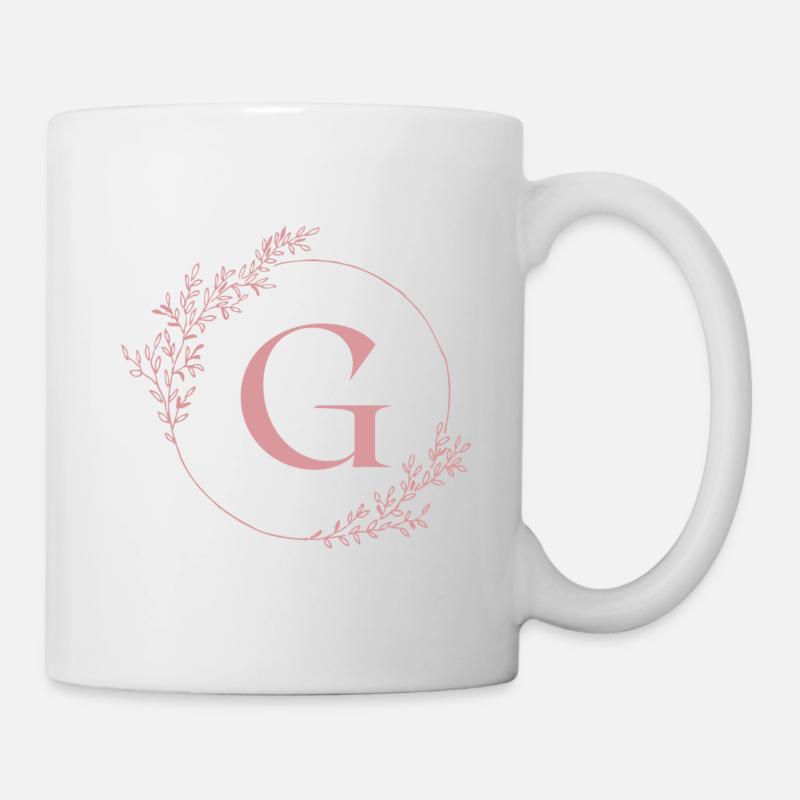 Buchstabe G - Tasse - Weiß