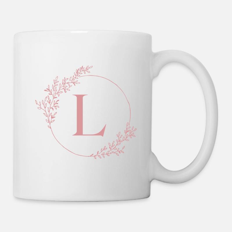 Lettre L - Mug blanc - blanc