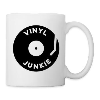 Vinyl Junkie - Tasse - Weiß - Rechts