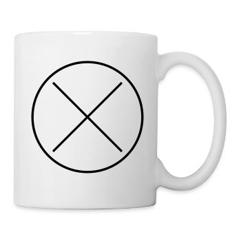 Circle Cross Personalization Vector Color Changing - Mug - white - Right