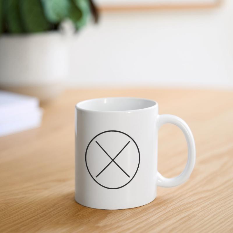 Circle Cross Personalization Vector Color Changing Mug