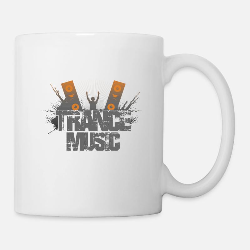 Trance Musik DJ - Tasse - Weiß