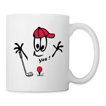 Golf, Comic, Yes - Mug - white - Right