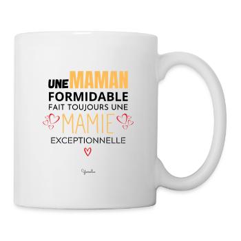 Annonce grossesse maman - Annonce grossesse mamie - Mug blanc - blanc - Droite