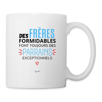 Futur parrain futur frère parrain demande parrain - Mug blanc - blanc - Droite