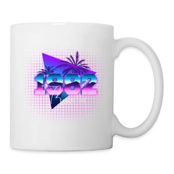 Retrowave Born in 1982 - Tasse - Weiß - Rechts