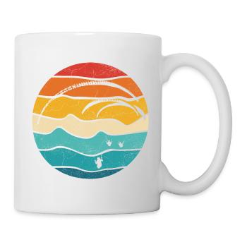 Gleitschirm Retro Color Paraglider - Mug - white - Right