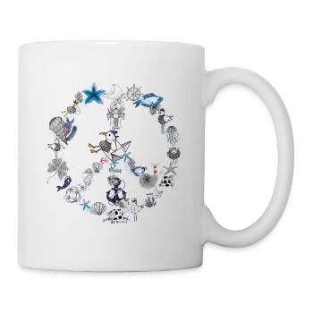 Peace - Tasse - Weiß - Rechts