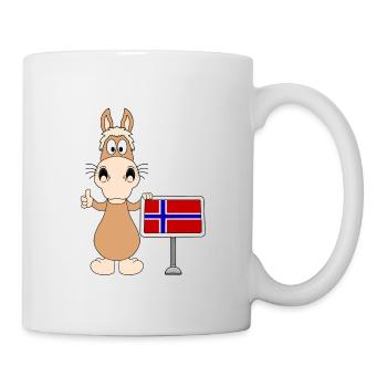 PFERD - NORWEGISCHES FJORDPFERD - NORWEGEN - Tasse - Weiß - Rechts