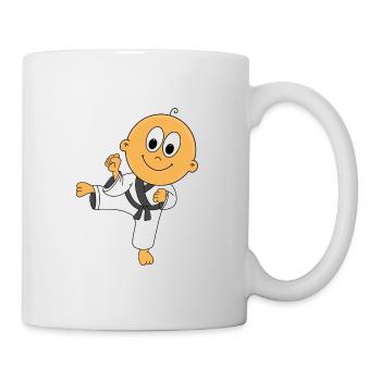 BÉBÉ - ENFANT - KARATÉ - JUDO - AUTODÉFENSE - Mug blanc - blanc - Droite