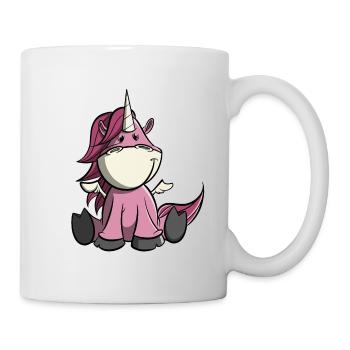 Mignonne licorne rose avec des ailes - Mug blanc - blanc - Droite