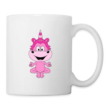 EINHORN - UNICORN - PILATES - YOGA - FUN - Tasse - Weiß - Rechts