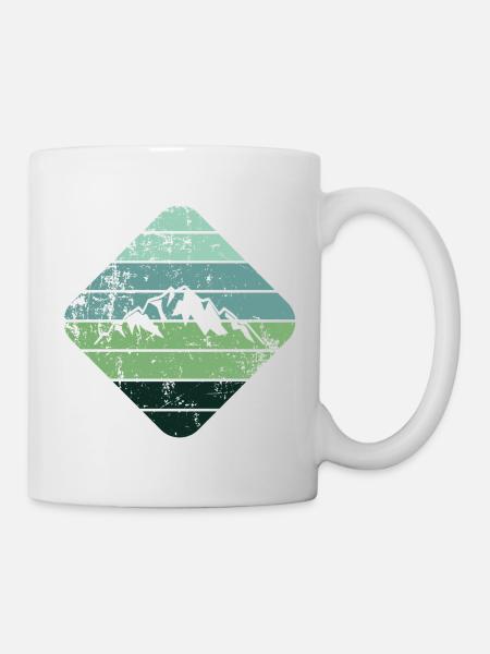 Berg - Tasse - Weiß