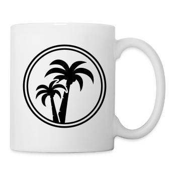 symbole de la paume - Mug blanc - blanc - Droite