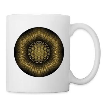 Flower Of Life In A Mandala 1 - Tasse - Weiß - Rechts
