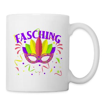 Fasching, Party - Tasse - Weiß - Rechts