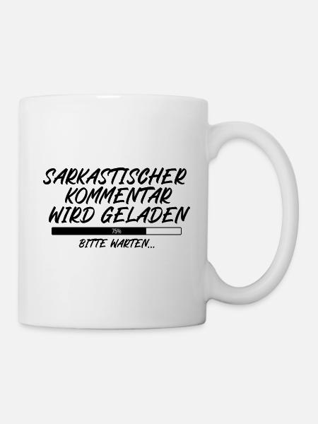 Sarkastischer Kommentar wird geladen - Tasse - Weiß