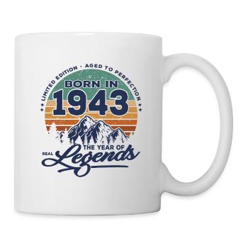 Legends are born in 1943 - Mug - white - Right