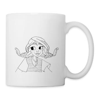 Freche Püppa - Tasse - Weiß - Rechts