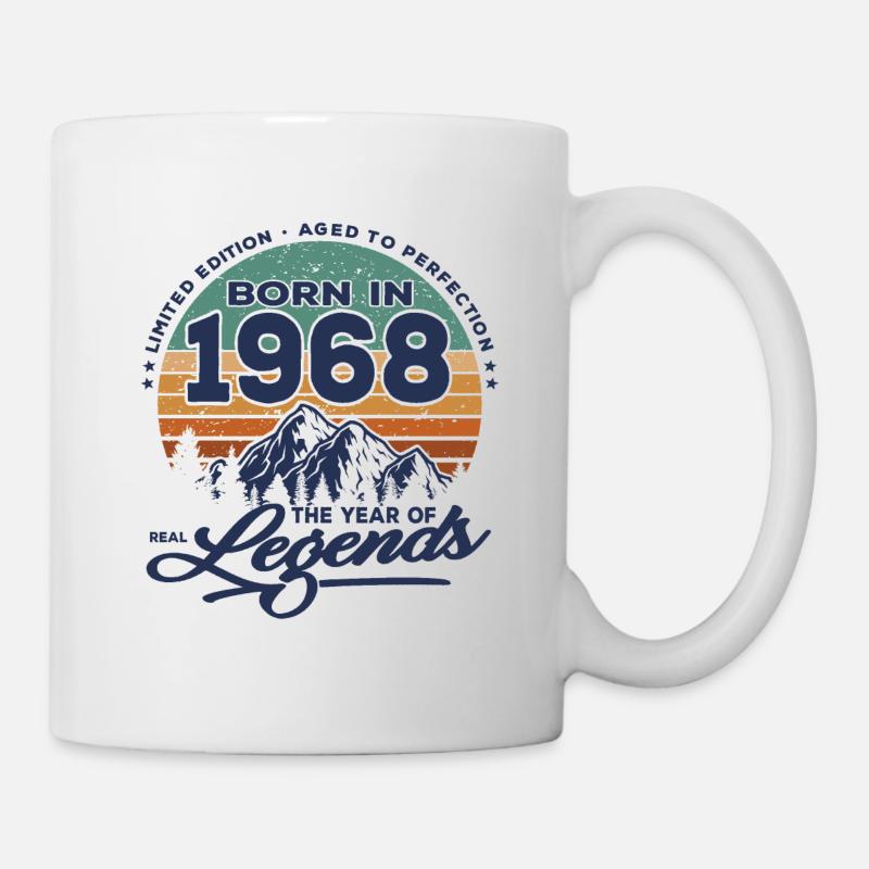 Legenden werden 1968 geboren - Tasse - Weiß