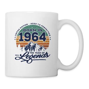 Legends are born in 1964 - Mug - white - Right