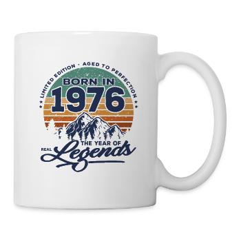 Legends are born in 1976 - Mug - white - Right