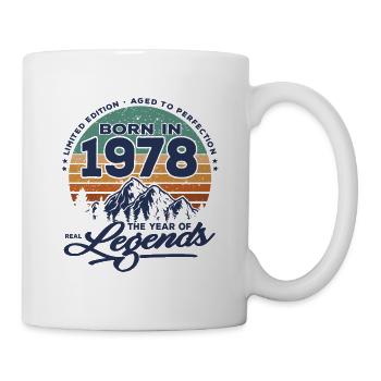 Legends are born in 1978 - Mug - white - Right