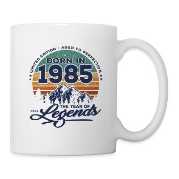 Legenden werden 1985 geboren - Tasse - Weiß - Rechts