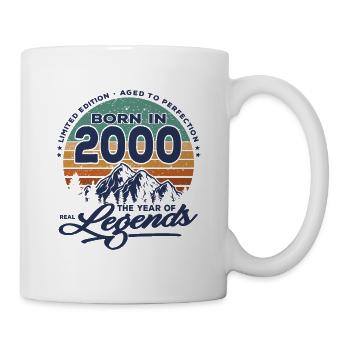 Legenden werden 2000 geboren - Tasse - Weiß - Rechts