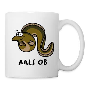 Aal Fisch Angeln Aals ob - Tasse - Weiß - Rechts