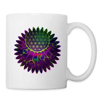 Flower Of Life - Geometric Blossom 2 - Mug - white - Right