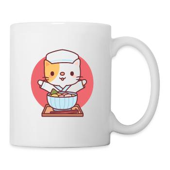 Cute Ramen Chef Neko Cat - Mug - white - Right