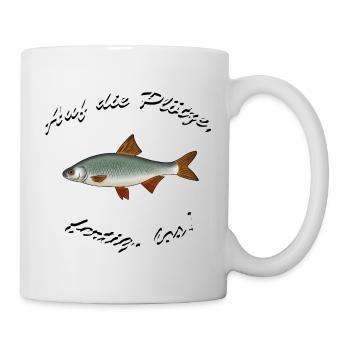 Rotauge Weißfisch Friedfisch Auf die Plötze - Tasse - Weiß - Rechts