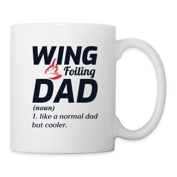 Wing Foiling Hydroptère Surf Papa Fête des Pères - Mug blanc - blanc - Droite