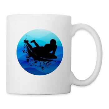 Bodyboard Bodyboarder Surf Sea Water Sport - Mug blanc - blanc - Droite