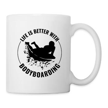 Bodyboard Bodyboarder Surf Sea Water Sport - Mug blanc - blanc - Droite