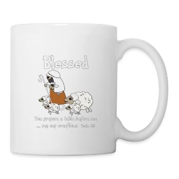 Conception chrétienne Des brebis bénies jouissant de la vie de Dieu - Mug blanc - blanc - Droite